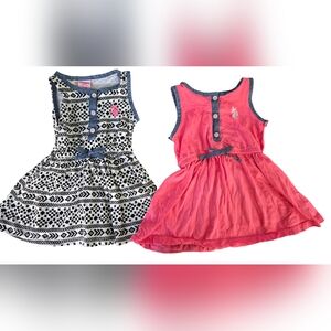 Baby girl dresses. US Polo. 12M